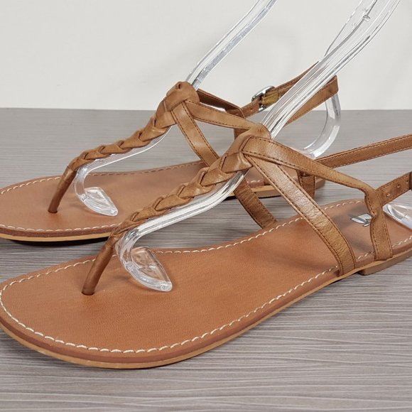 BP. 'Surf' Flat Sandal Camel Womens Size 7 M - Picture 3 of 9